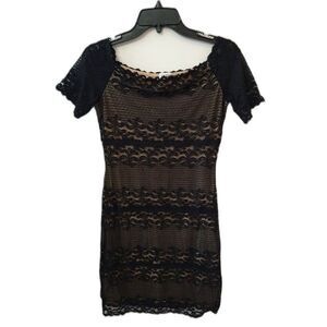 Cache Lace off-the-shoulder Dress Sm Y2K vintage Feminine Cottage Core